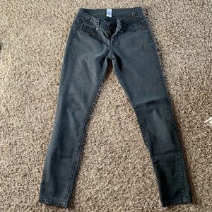 Black denim jeans